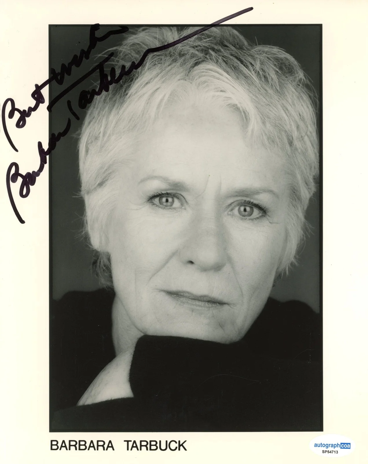Barbara Tarbuck — Barbara Tarbuck "General Hospital" AUTOGRAPH Signed 'Jane Jacks' 8x10 Photo ACOA, изображение 2