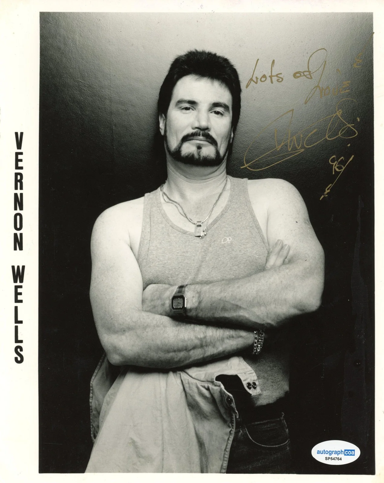 Vernon Wells — Vernon Wells "Mad Max 2: The Road Warrior" AUTOGRAPH Signed 8x10 Photo ACOA, изображение 2