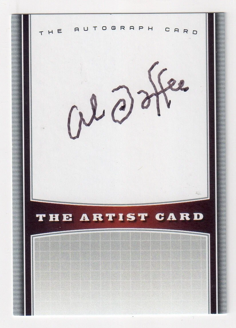Al Jaffee — AL JAFFEE Signed Artist Card - MAD Magazine Cartoonist Autograph