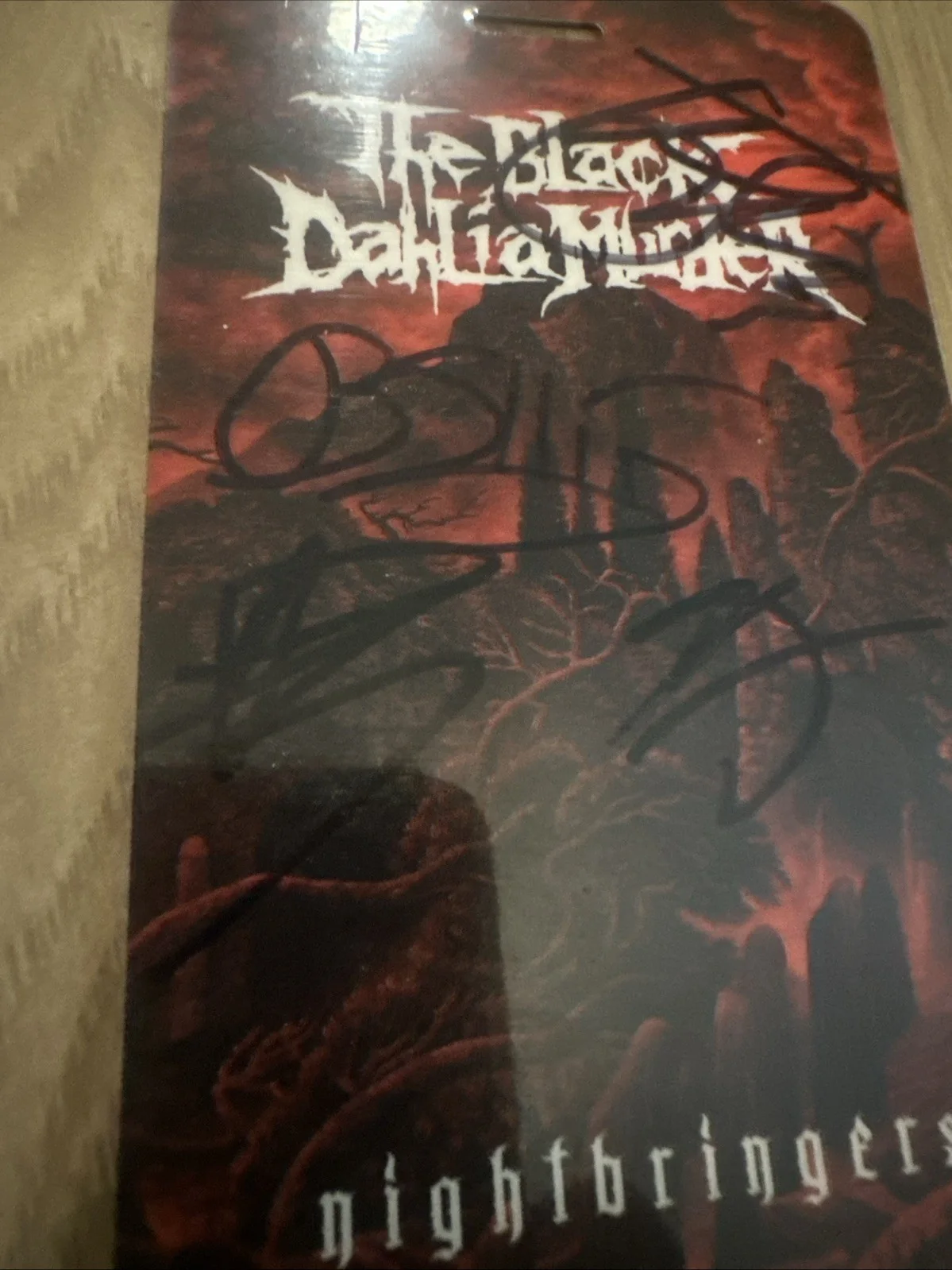 The Black Dahlia Murder Nightbringers AUTOGRAPHED Download Card (expired), изображение 4