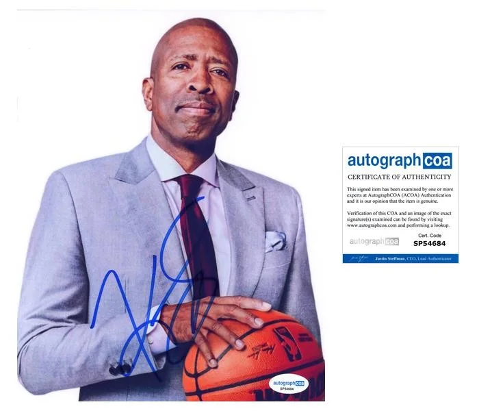 Kenny Smith — Kenny Smith "The NBA on TNT" Autograph SIGNED 'The Jet' 8x10 Photo ACOA