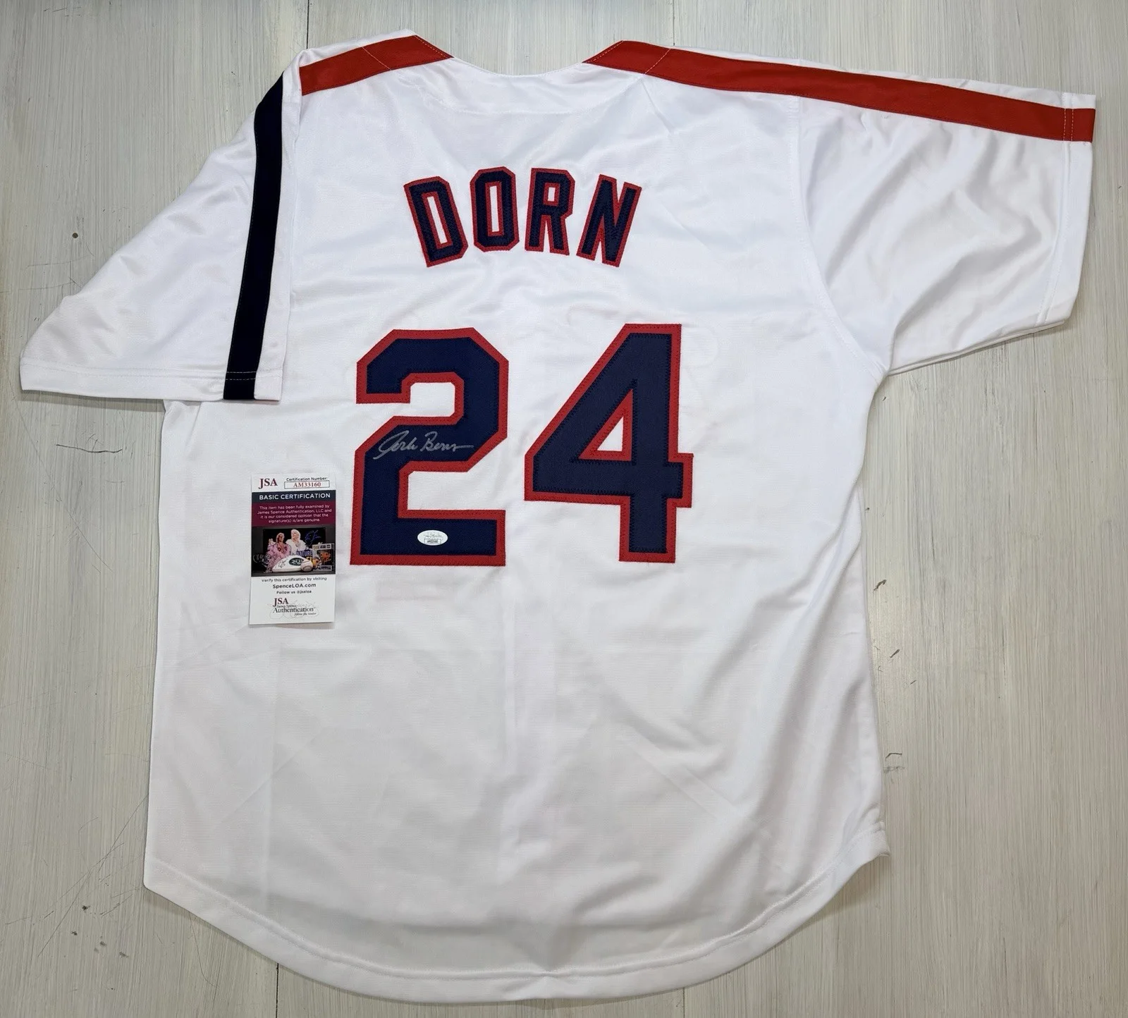 Corbin Bernsen — Roger Dorn (Corbin Bernsen) Signed Jersey Major League JSA COA