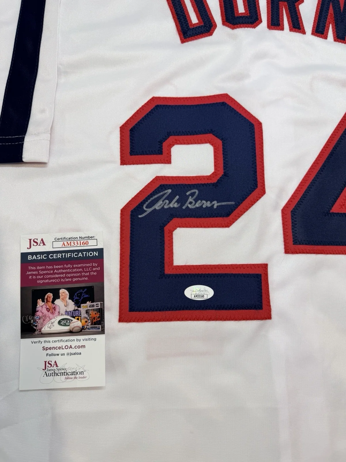 Corbin Bernsen — Roger Dorn (Corbin Bernsen) Signed Jersey Major League JSA COA, image 2