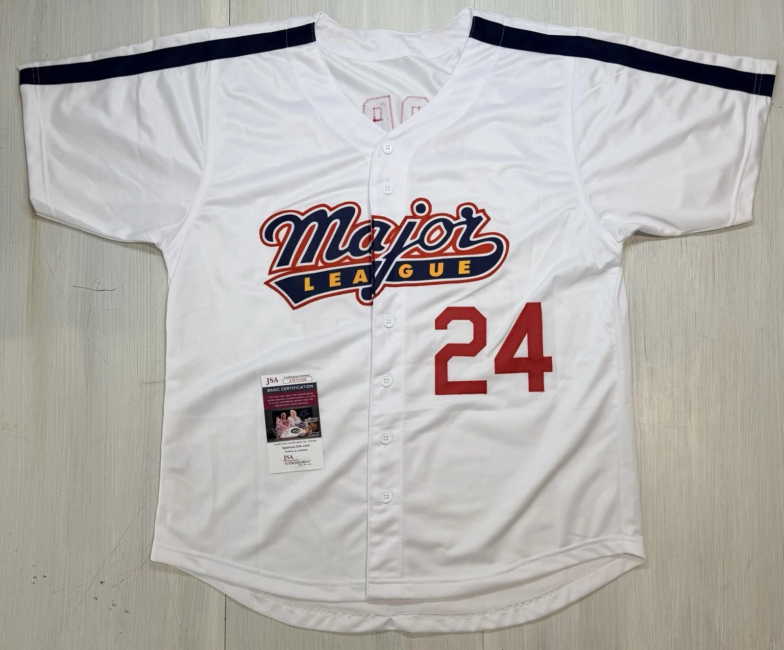 Corbin Bernsen — Roger Dorn (Corbin Bernsen) Signed Jersey Major League JSA COA, image 3