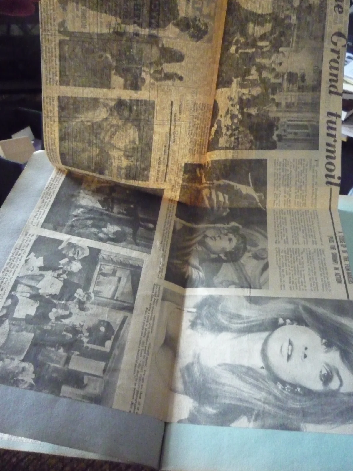 Vintage Movie Film Interest 60s Scrap Book Newspaper Cuttings Elvis Mcqueen, изображение 5