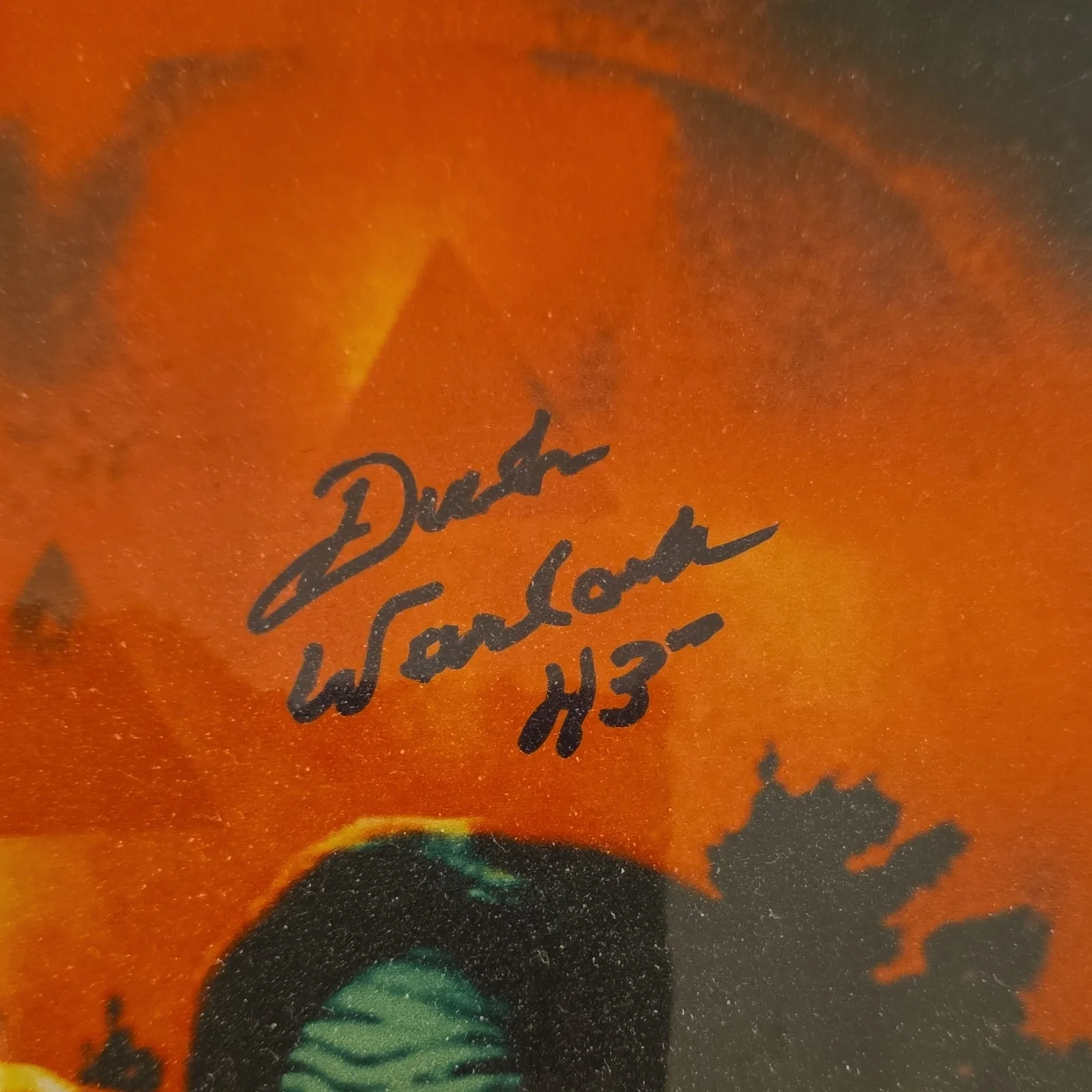 Dick Warlock — Dick Warlock Signed Halloween III: Season of the Witch Metal Sign, image 3