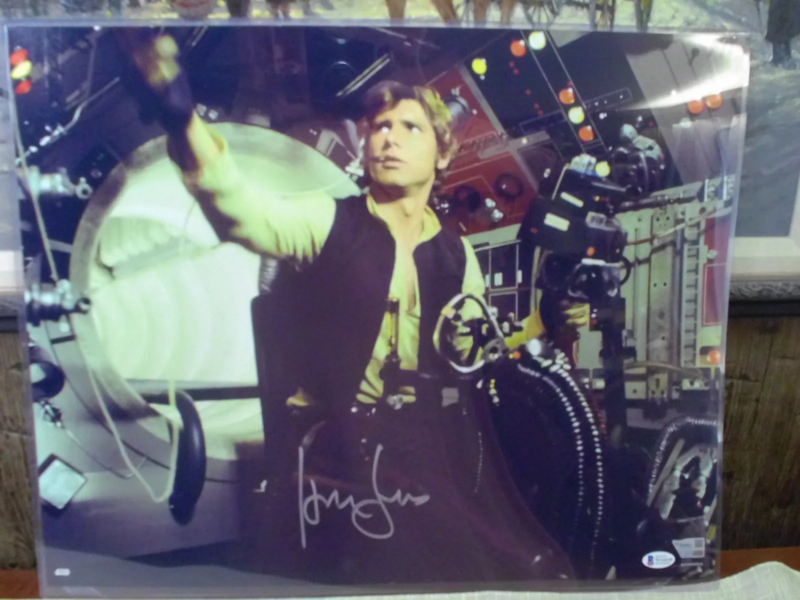 HARRISON FORD — HARRISON AUTOGRAPH SIGNED STAR WARS HAN SOLO PHOTO BECKETT & FANATICS AUTHENTIC