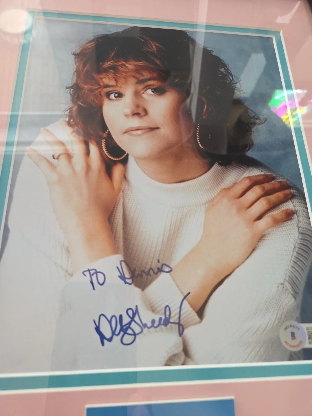 Ally Sheedy — Ally Sheedy Autographed 8x10 Photo. Breakfast Club. BAS COA. Framed And Matted, изображение 2