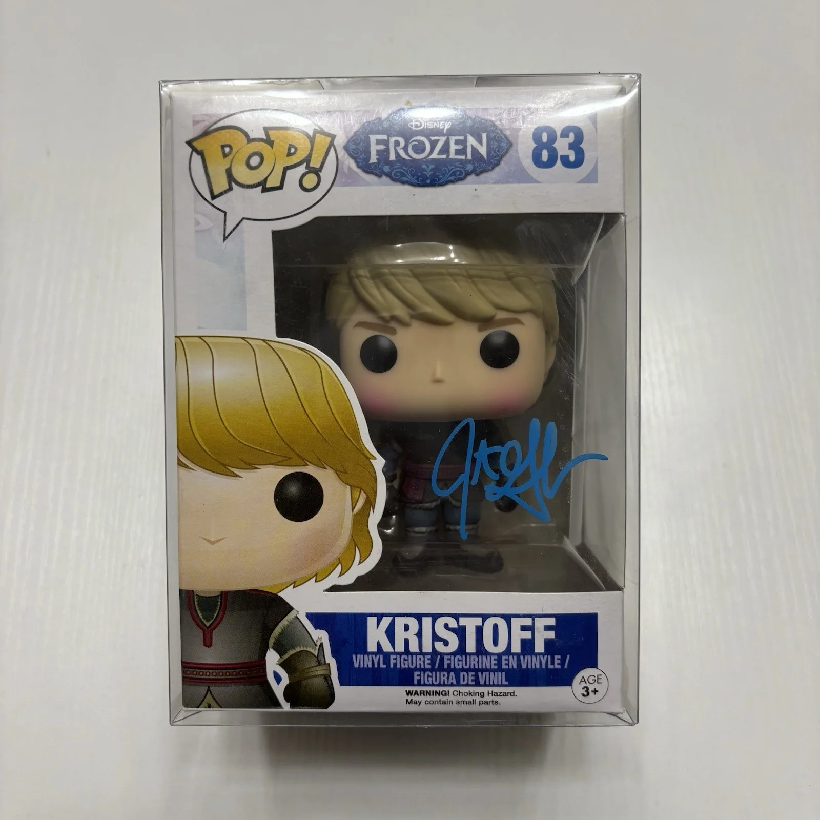 Jonathan Groff — Jonathan Groff SIGNED Kristoff Frozen Disney Movie Funko Pop Figure 83 OPX