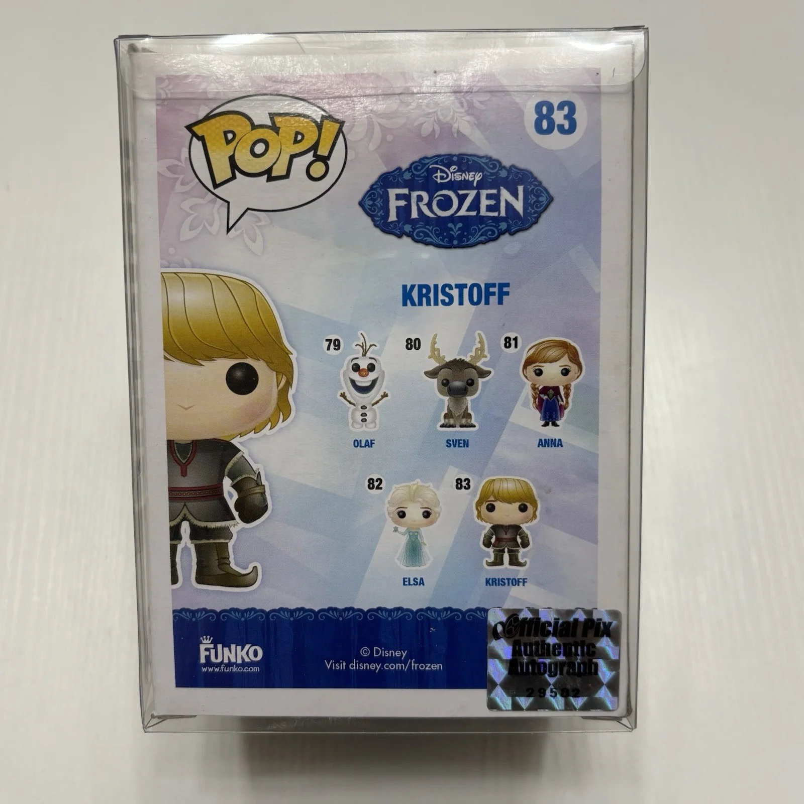Jonathan Groff — Jonathan Groff SIGNED Kristoff Frozen Disney Movie Funko Pop Figure 83 OPX, изображение 3