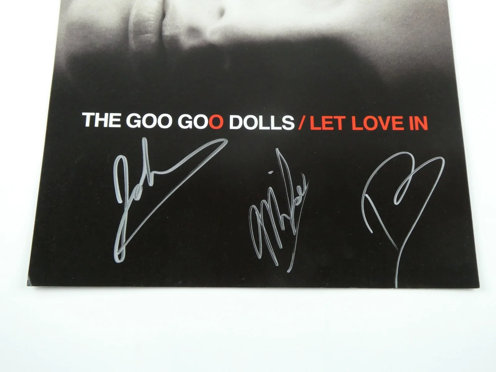 The Goo Goo Dolls Signed John Rzeznik 12x12 Album Flat Let Love In Full Band, изображение 2