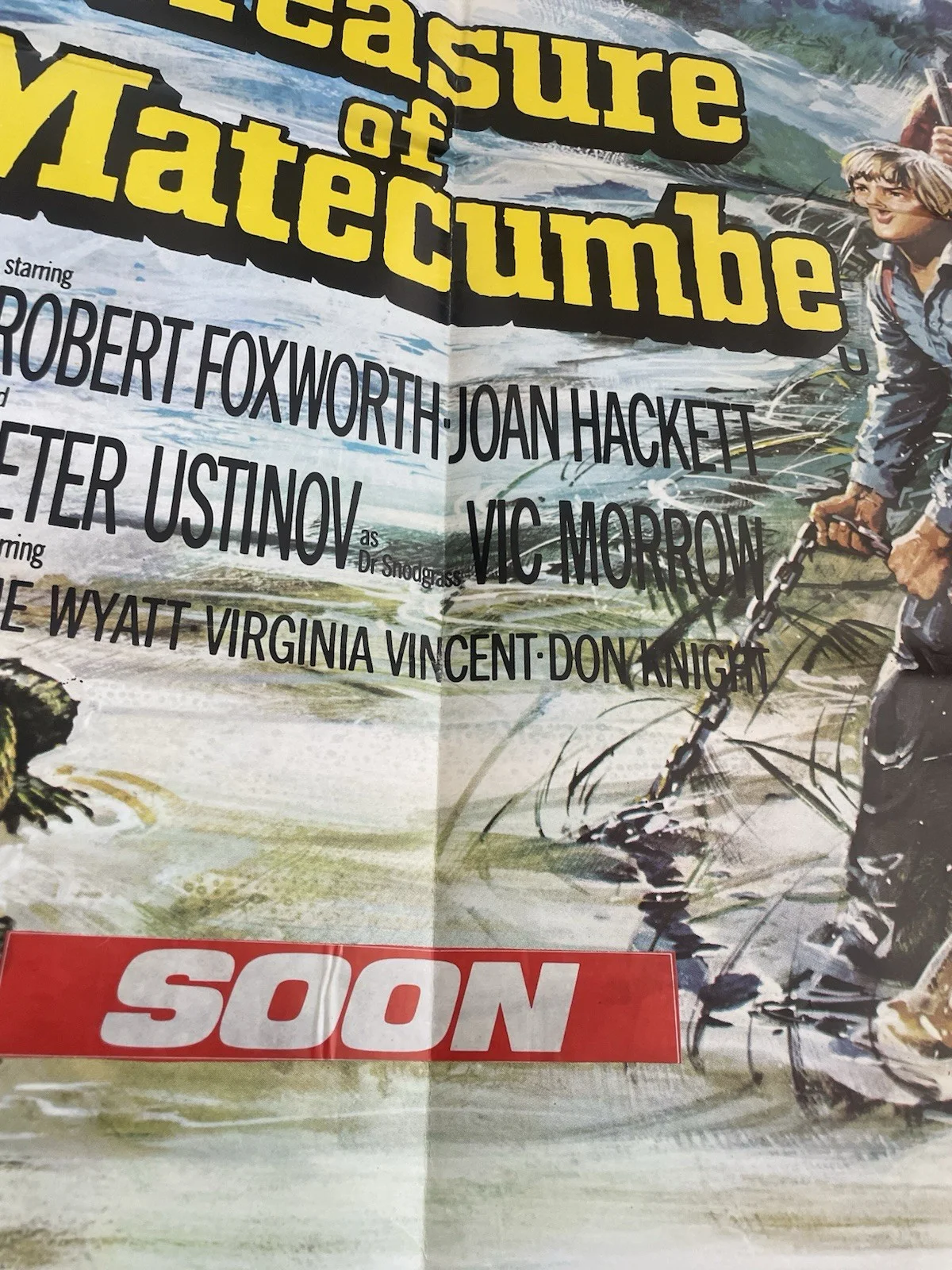 Walt Disney Treasure of Matecumbe Original 1976 Quad Poster Robert Foxworth, изображение 3