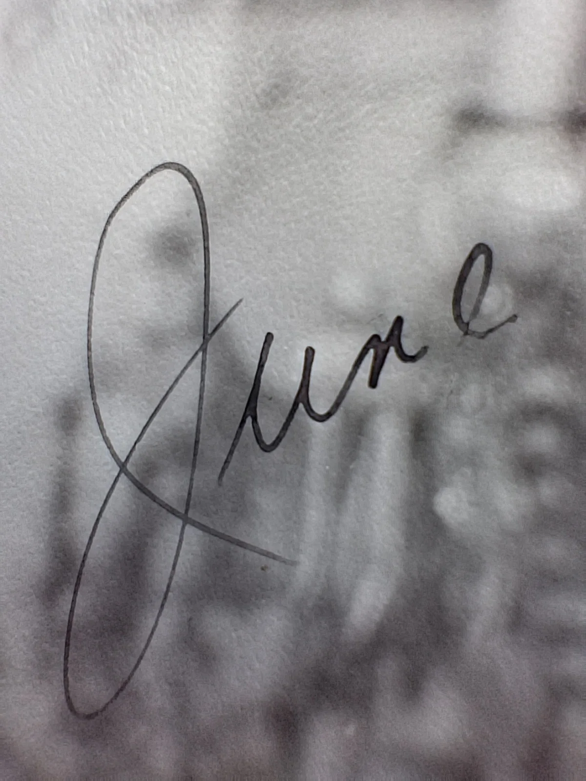 JUNE HAVER BEAUTIFUL signed autograph photo (Warner Bros) possible pre-print?, image 3