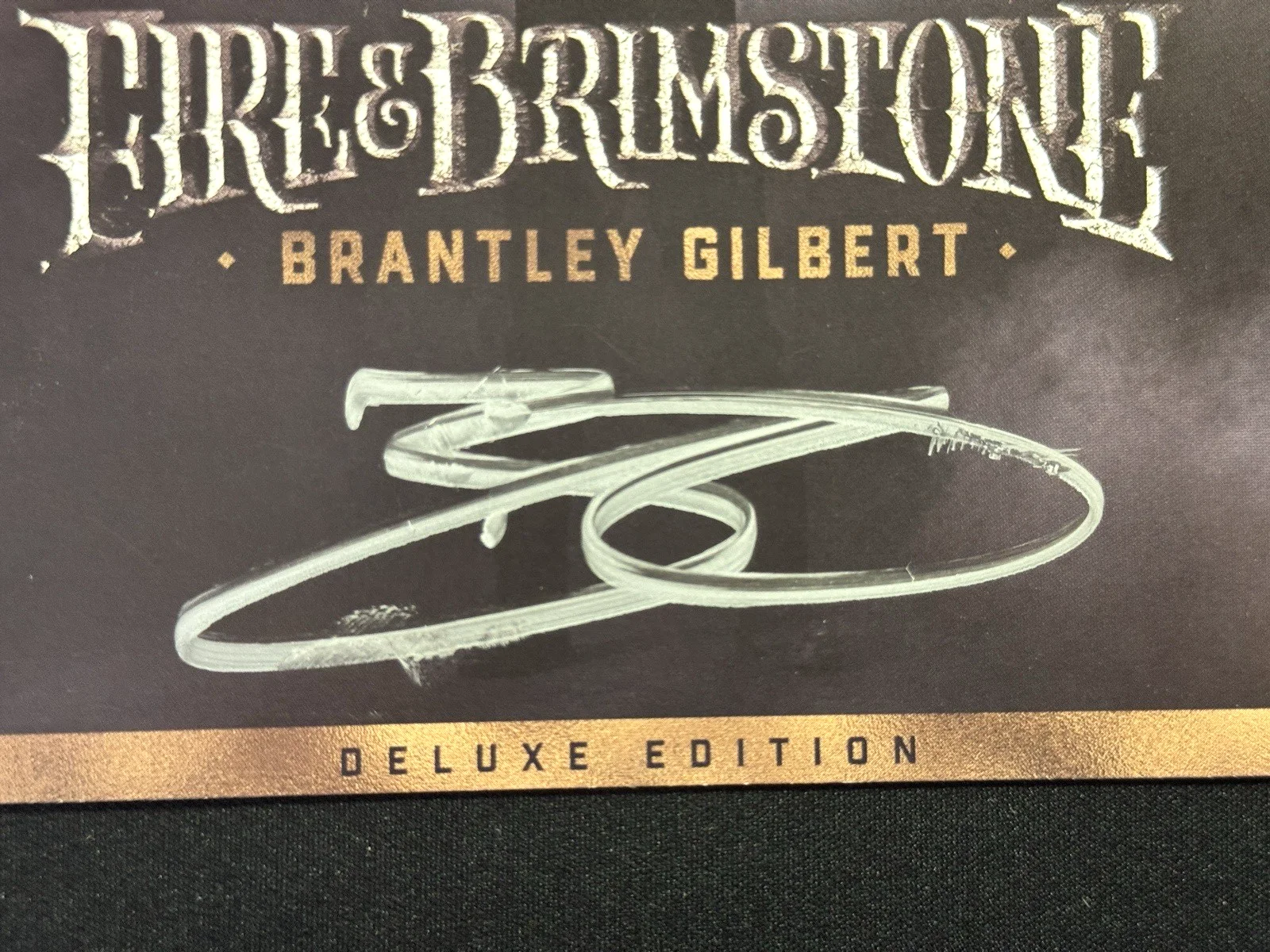 BRANTLEY GILBERT Autographed Signed CD Booklet Fire & Brimstone Deluxe Edition, image 2