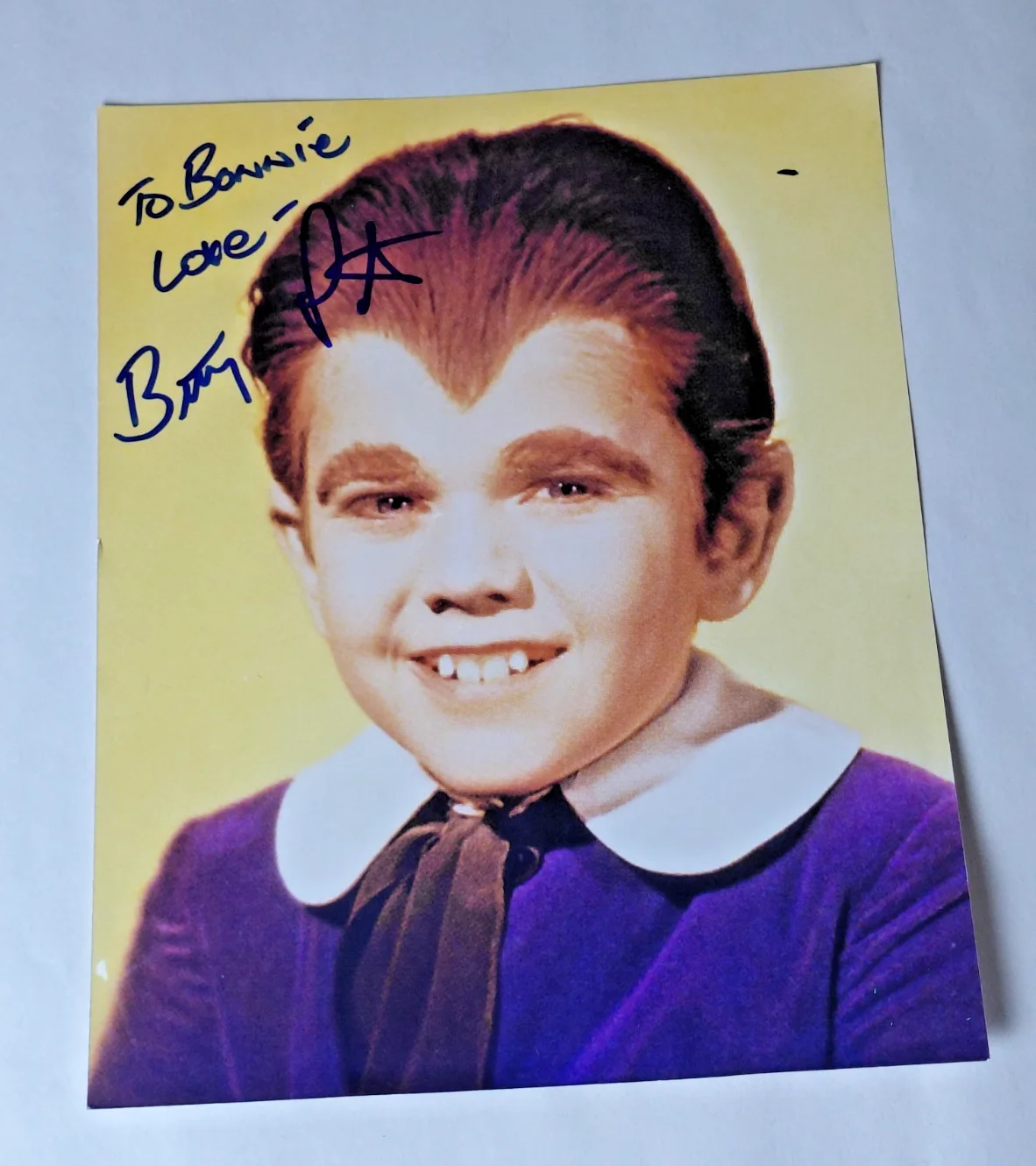 Butch Patrick — Vintage Butch Patrick Signed The Munsters 8X10 Color Photograph