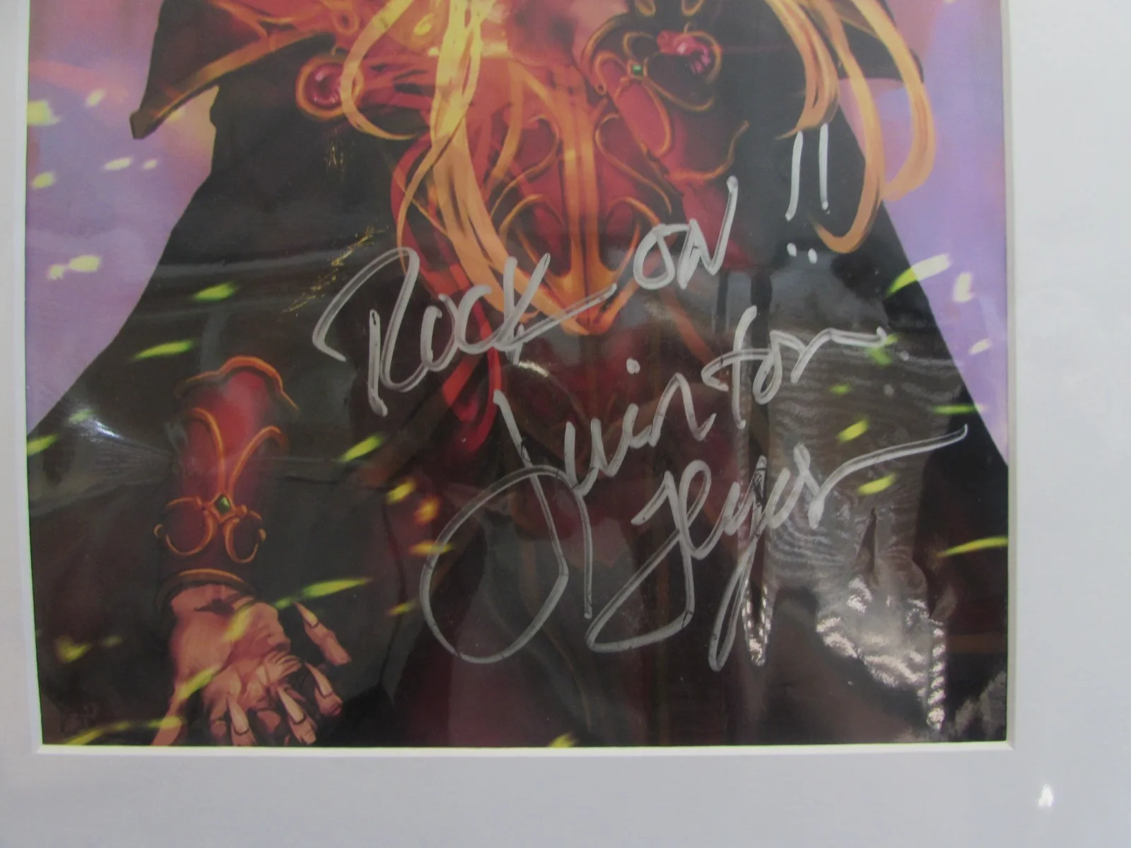 PRINCE KAEL'THAS SUNSTRIDER - SIGNED QUINTON FLYNN (VOICE) - 8 X 10 MATTED PRINT, image 2