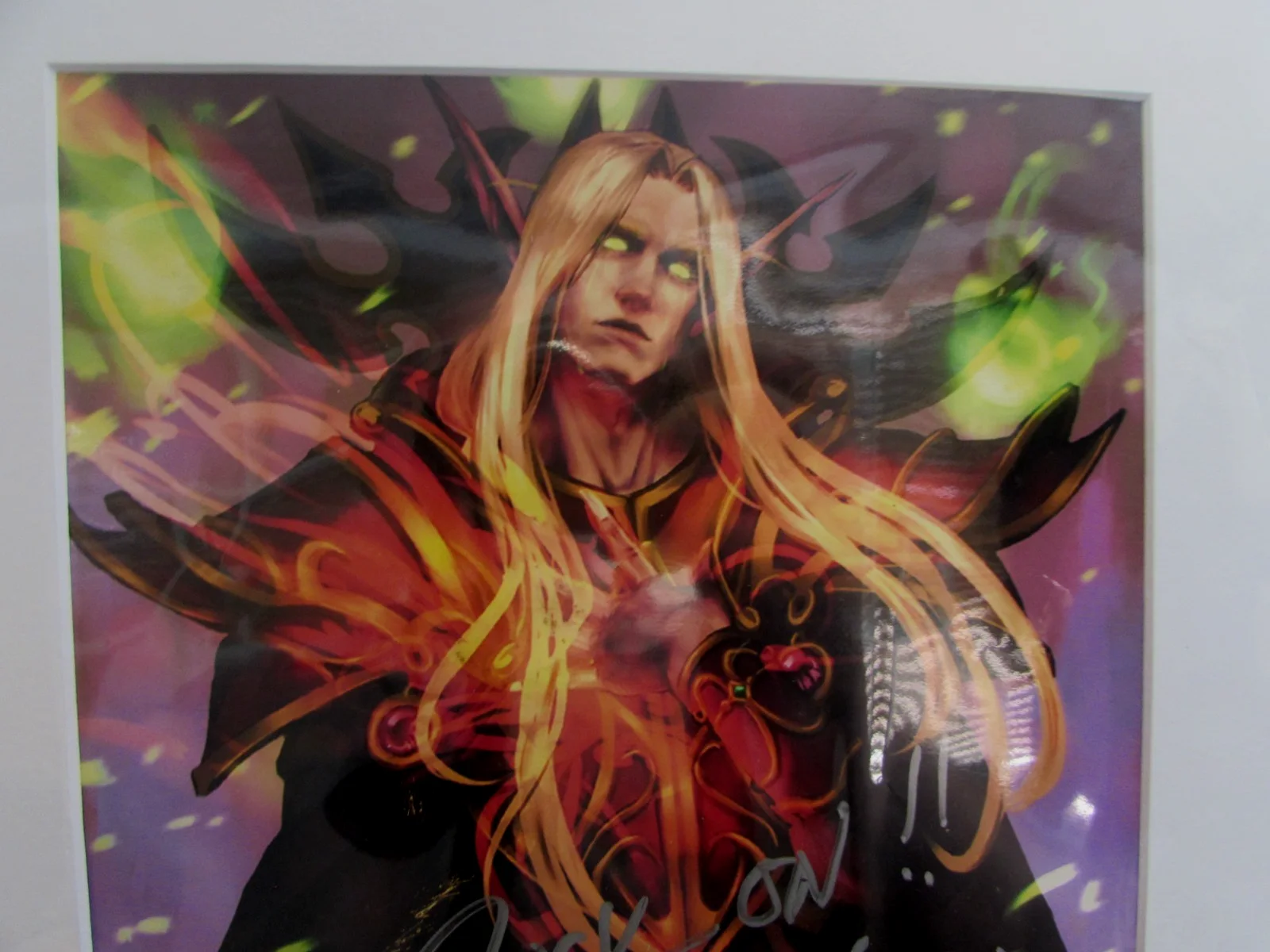 PRINCE KAEL'THAS SUNSTRIDER - SIGNED QUINTON FLYNN (VOICE) - 8 X 10 MATTED PRINT, image 3