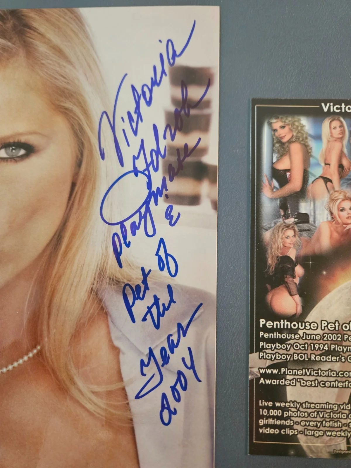 Victoria Zdrok 2004 Penthouse Pet of the Year 2004 Signed Autographed 8x10 Photo, изображение 3