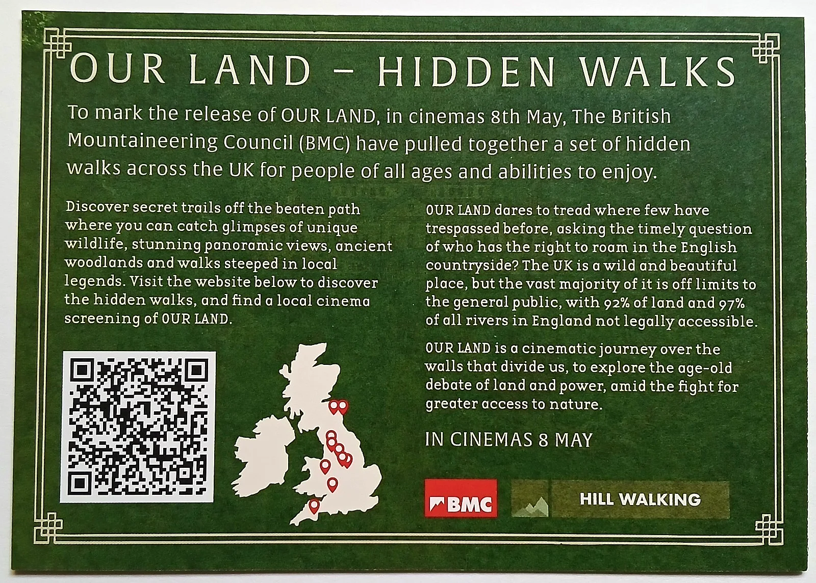 Our Land Movie Film Postcards x 2 - Right to Roam, изображение 2