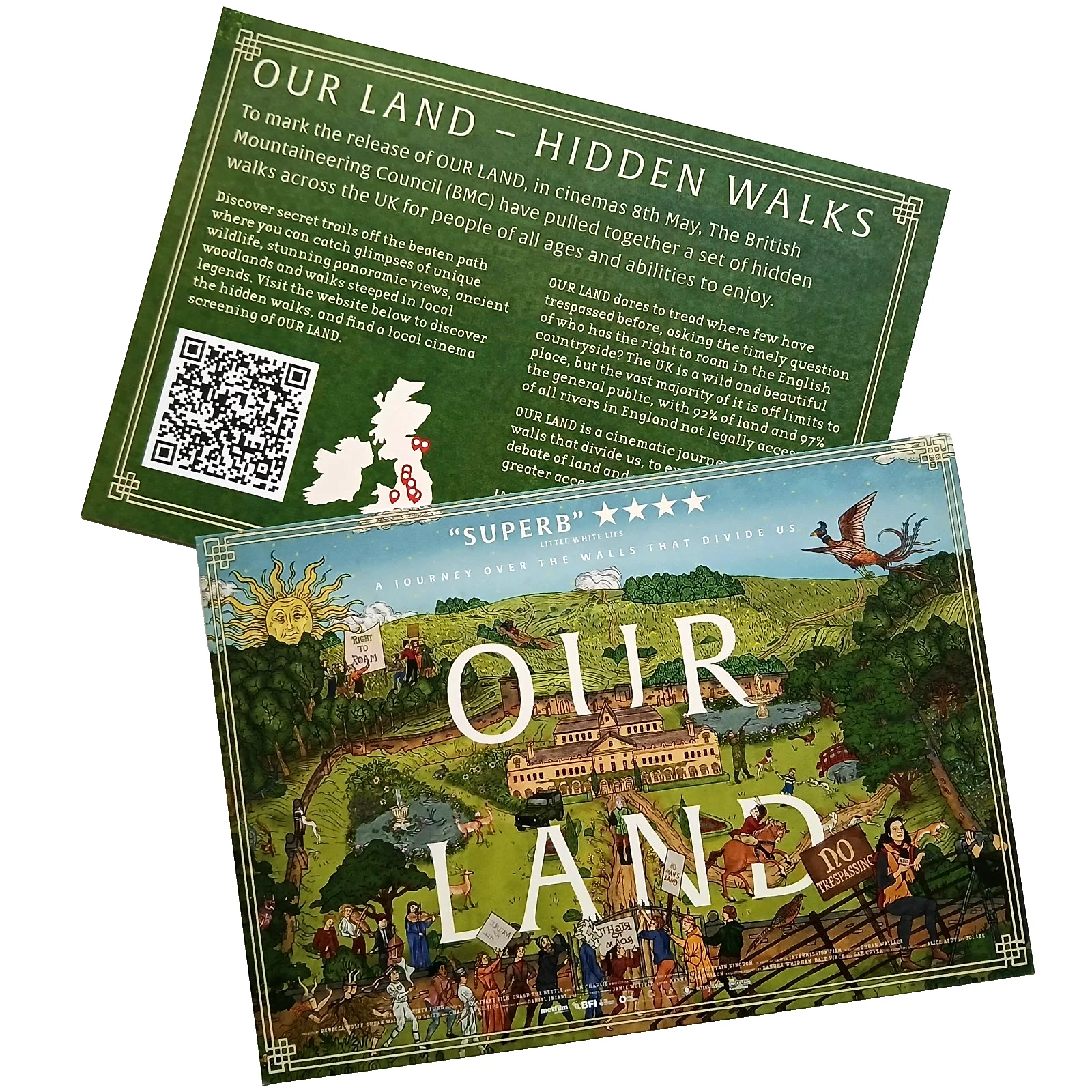 Our Land Movie Film Postcards x 2 - Right to Roam, изображение 3