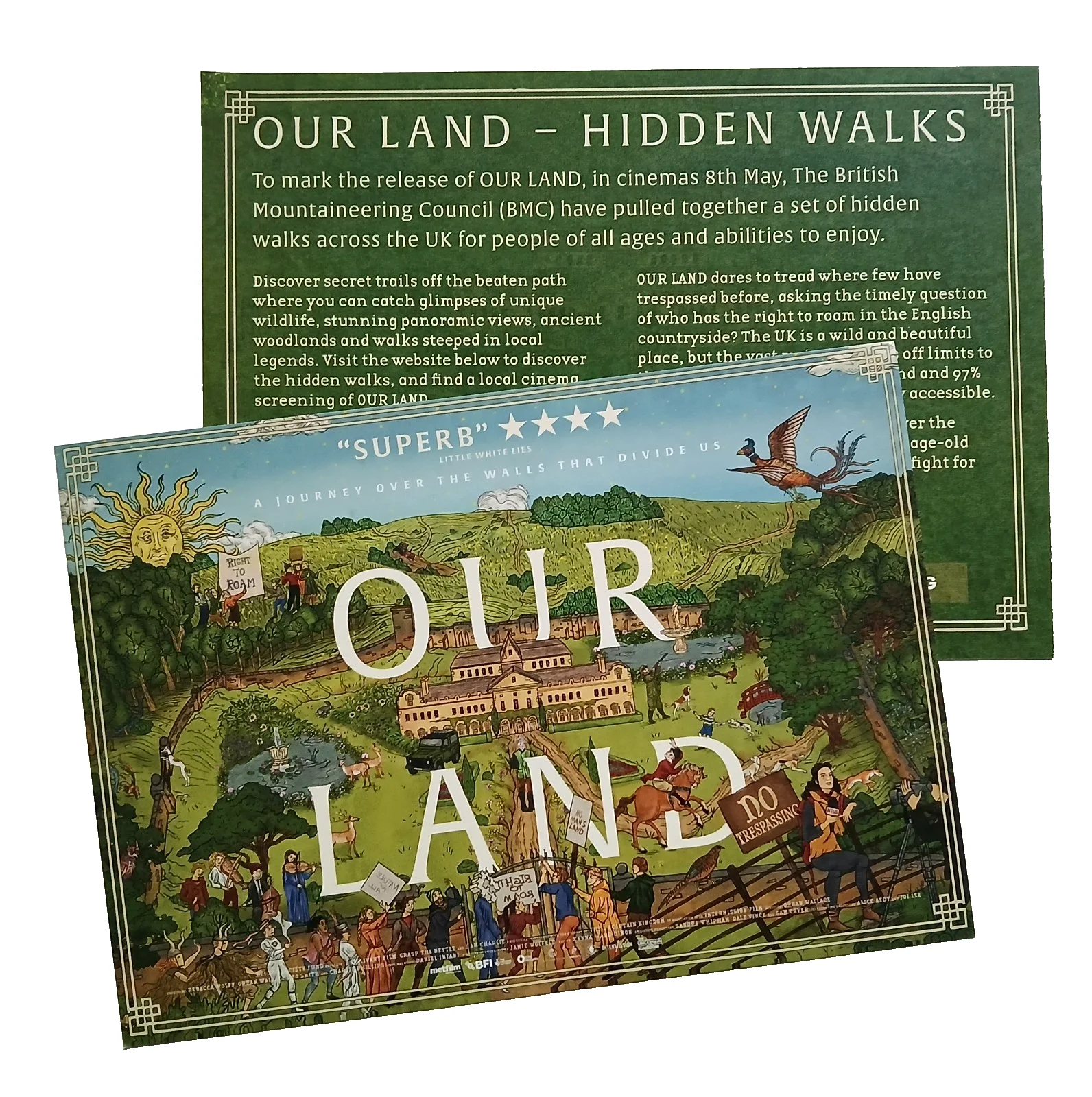 Our Land Movie Film Postcards x 2 - Right to Roam, изображение 4