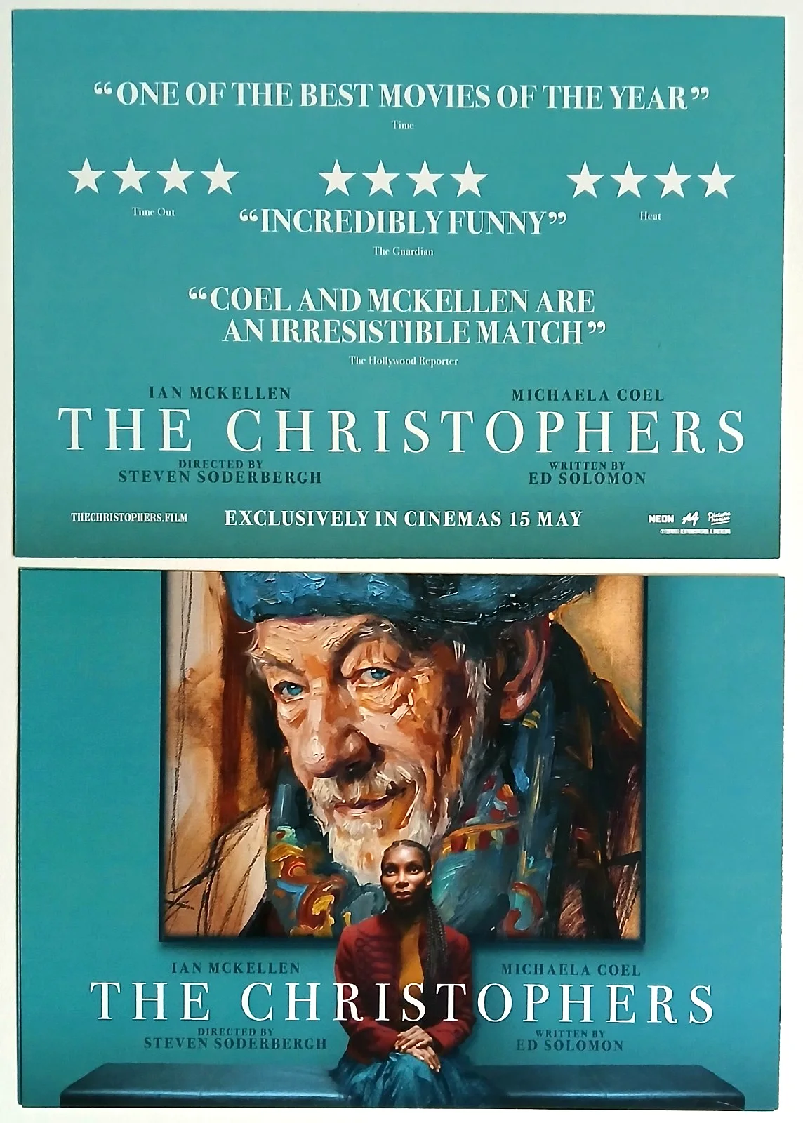 The Christophers Movie Film Postcards x 3 - Ian McKellen Michaela Coel, изображение 4
