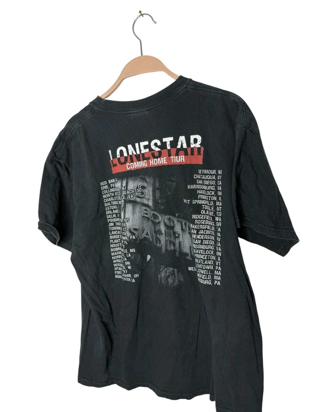 Lonestar Coming Home 2005 Tour Country VTG Two Sided Shirt L, изображение 2