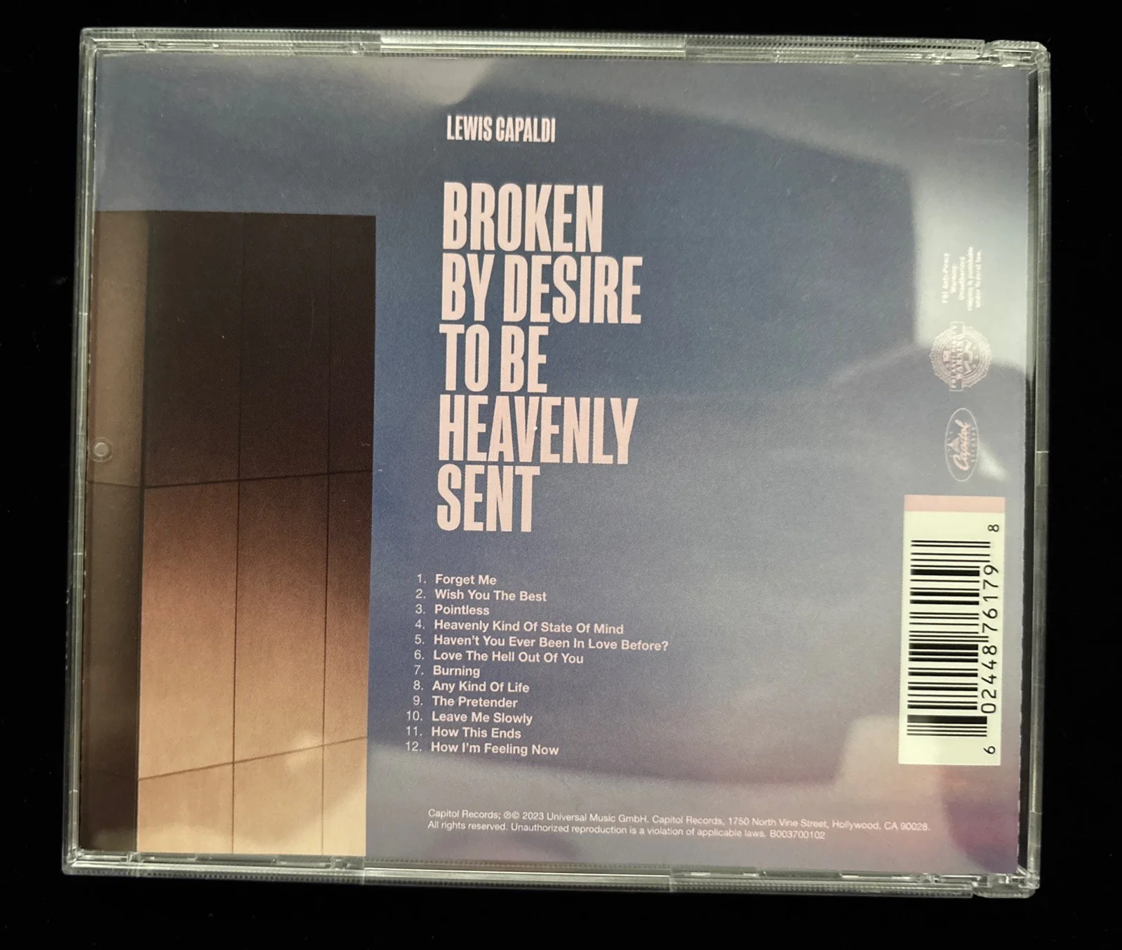 Lewis Capaldi Broken By Desire To Be Heavenly Sent Signed CD & Booklet, image 2