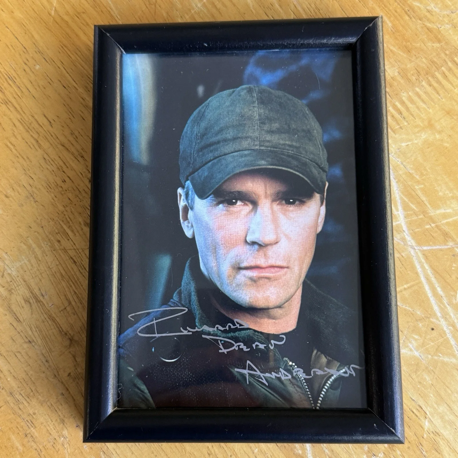 Richard Dean Anderson — Richard Dean Anderson Stargate Autographed Photo Print 4x6 Framed Hand Signed IP