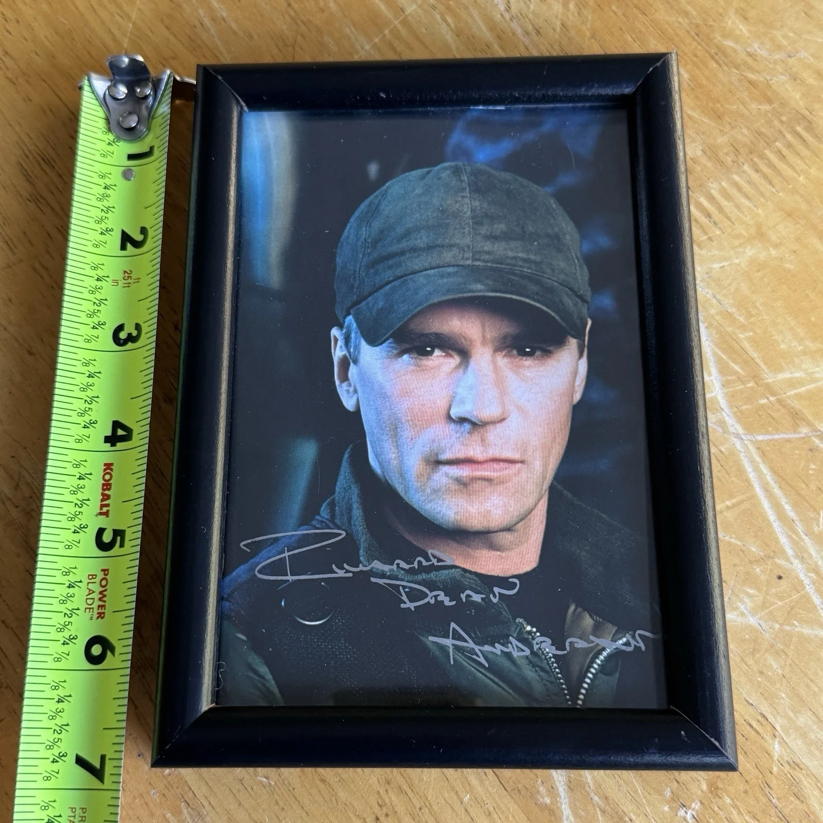 Richard Dean Anderson — Richard Dean Anderson Stargate Autographed Photo Print 4x6 Framed Hand Signed IP, изображение 3