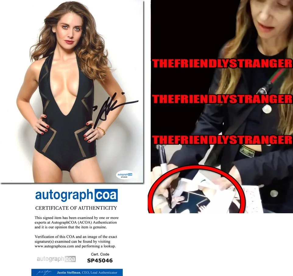 Alison Brie — Alison Brie signed 8x10 Photo EXCT PROOF L Hot SEXY Masters of the Universe ACOA