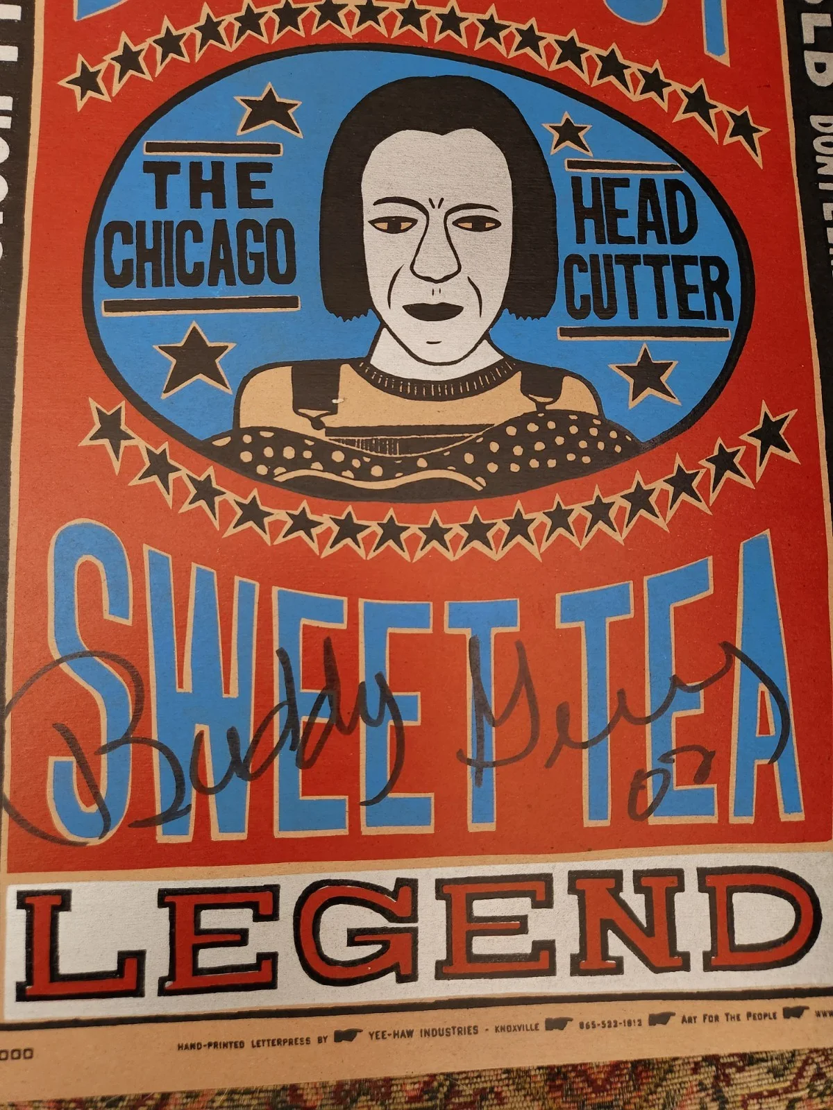 Buddy Guy Autographed Poster Sweet Tea Promo Chicago Blues Legends Blue Version, image 2