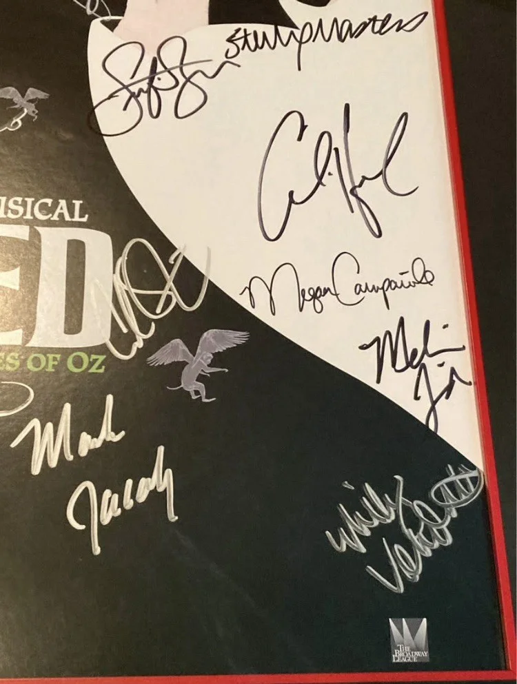 Wicked The Musical OFFICIAL BROADWAY POSTER Autographed Cast Signed Wizard of Oz, image 4