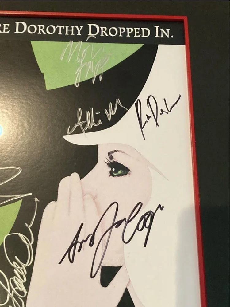 Wicked The Musical OFFICIAL BROADWAY POSTER Autographed Cast Signed Wizard of Oz, image 5