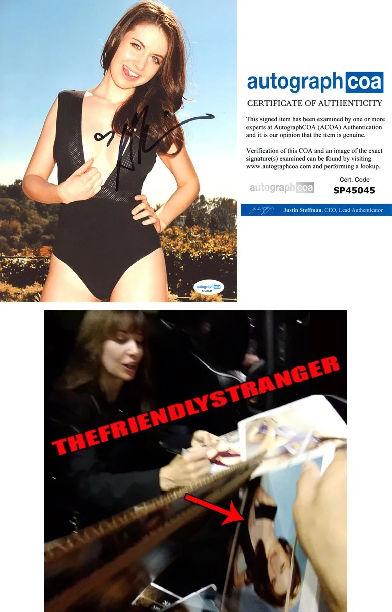Alison Brie — Alison Brie signed 8x10 Photo EXCT PROOF j Hot SEXY Masters of the Universe ACOA