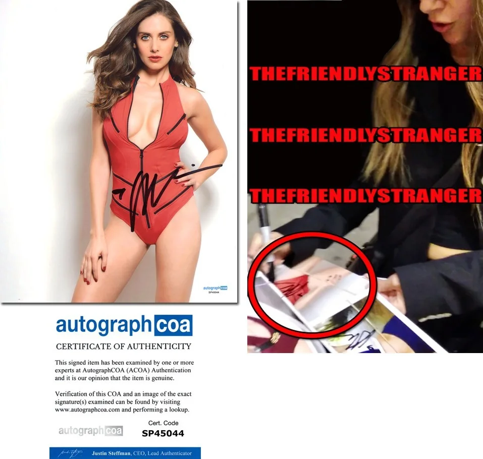 Alison Brie — Alison Brie signed 8x10 Photo EXCT PROOF j Hot SEXY Masters of the Universe ACOA