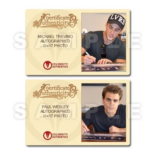 The Vampire Diaries Cast Autographed 11×17 Photo with individual photo COAs, изображение 2