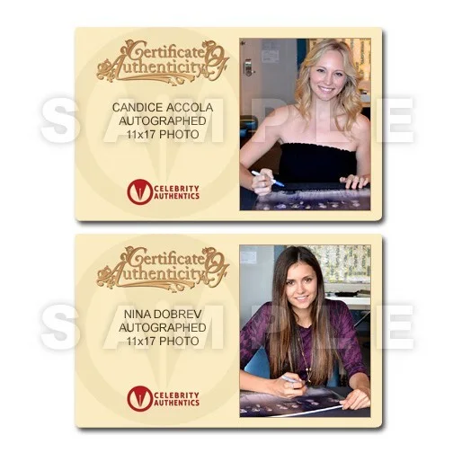 The Vampire Diaries Cast Autographed 11×17 Photo with individual photo COAs, изображение 3