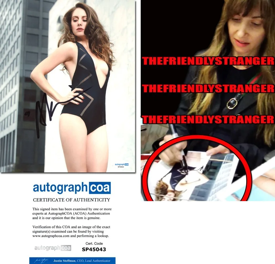 Alison Brie — Alison Brie signed Autograph 8x10 Photo EXACT PROOF i Hot SEXY Swimsuit ACOA COA