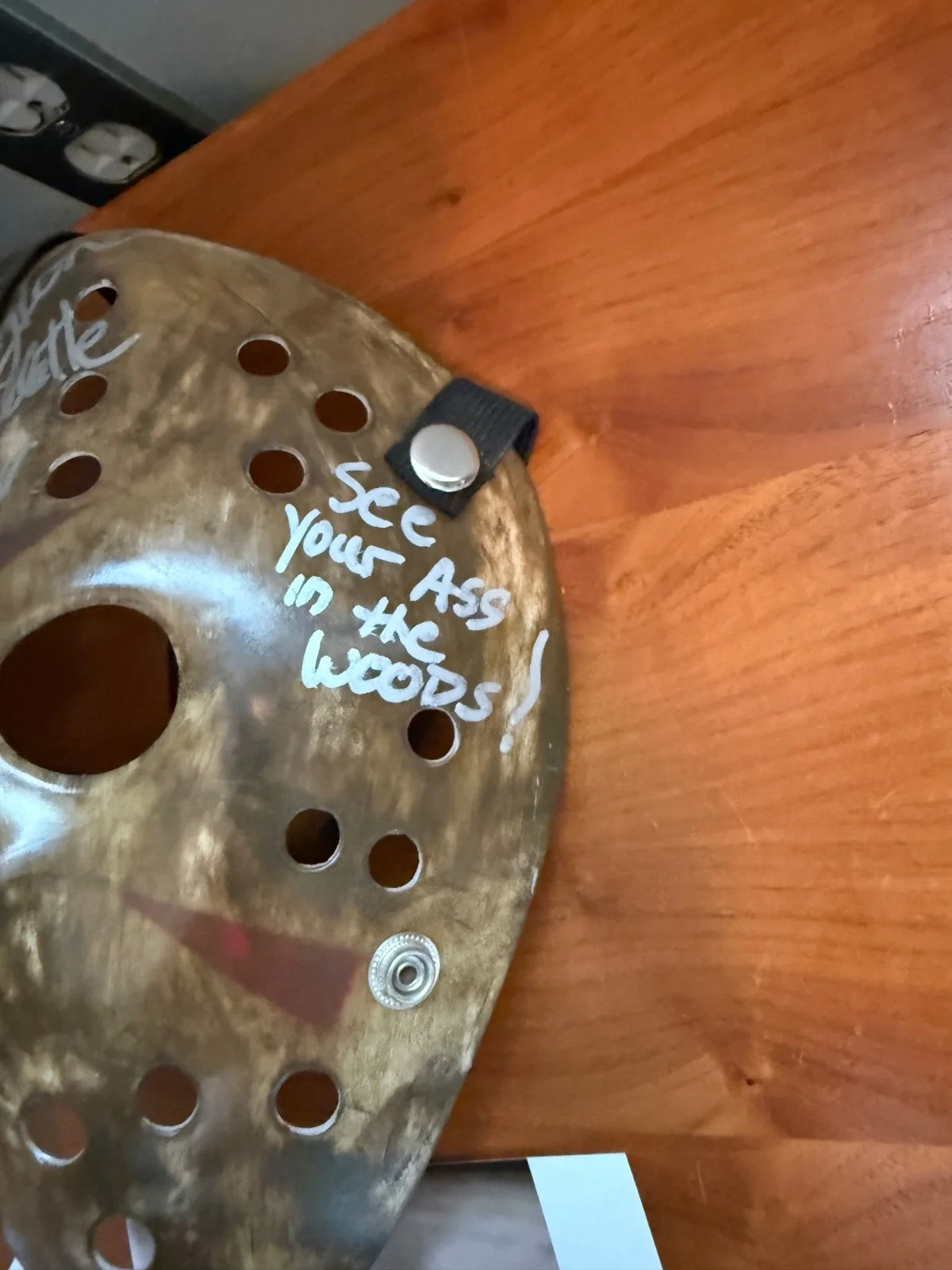 Jason mask signed by Warrington Gillette, image 3