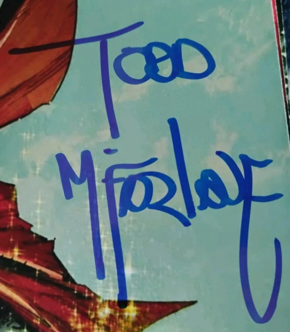 Todd MacFarlane — TODD MACFARLANE COMIC ARTIST SPAWN VENOM SIGNED AUTOGRAPHED SPAWN 300 8x10 PHOTO, image 2