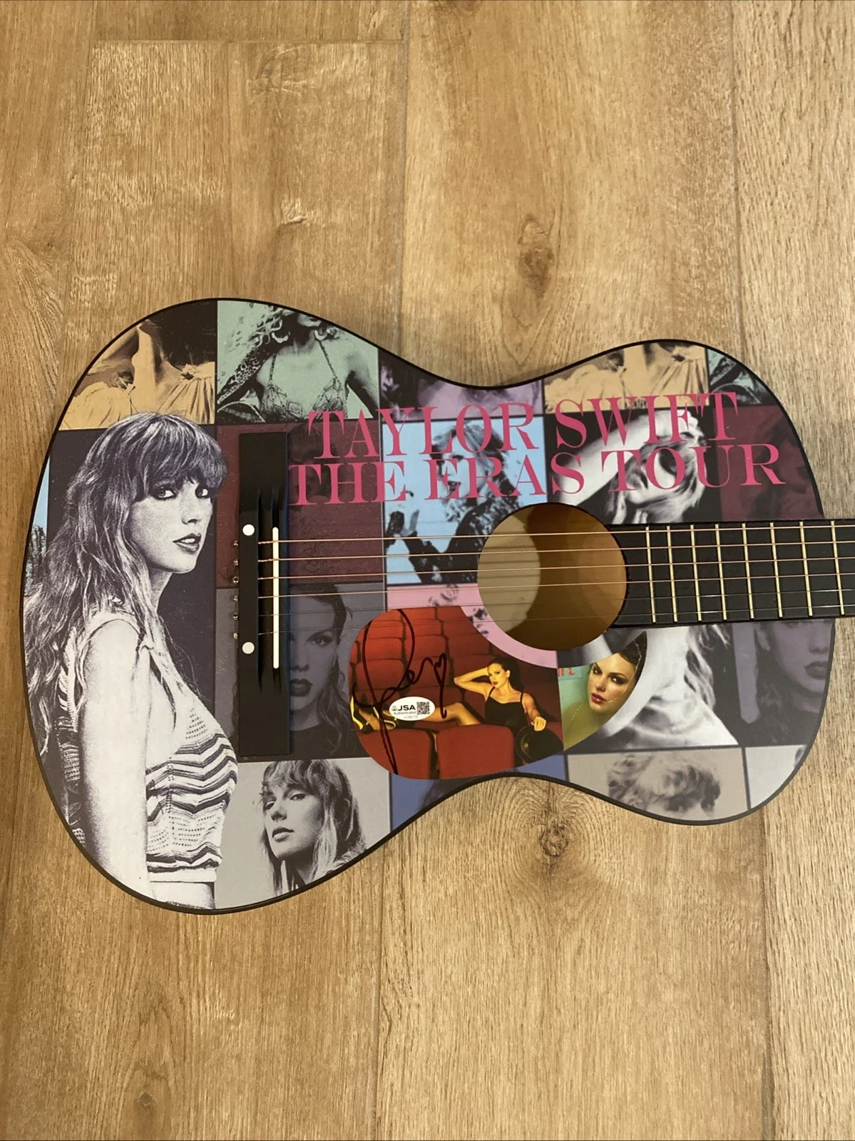 Taylor Swift Image Acoustic Guitar with Signed &❤️Draw Insert Pickguard! JSA COA, image 2