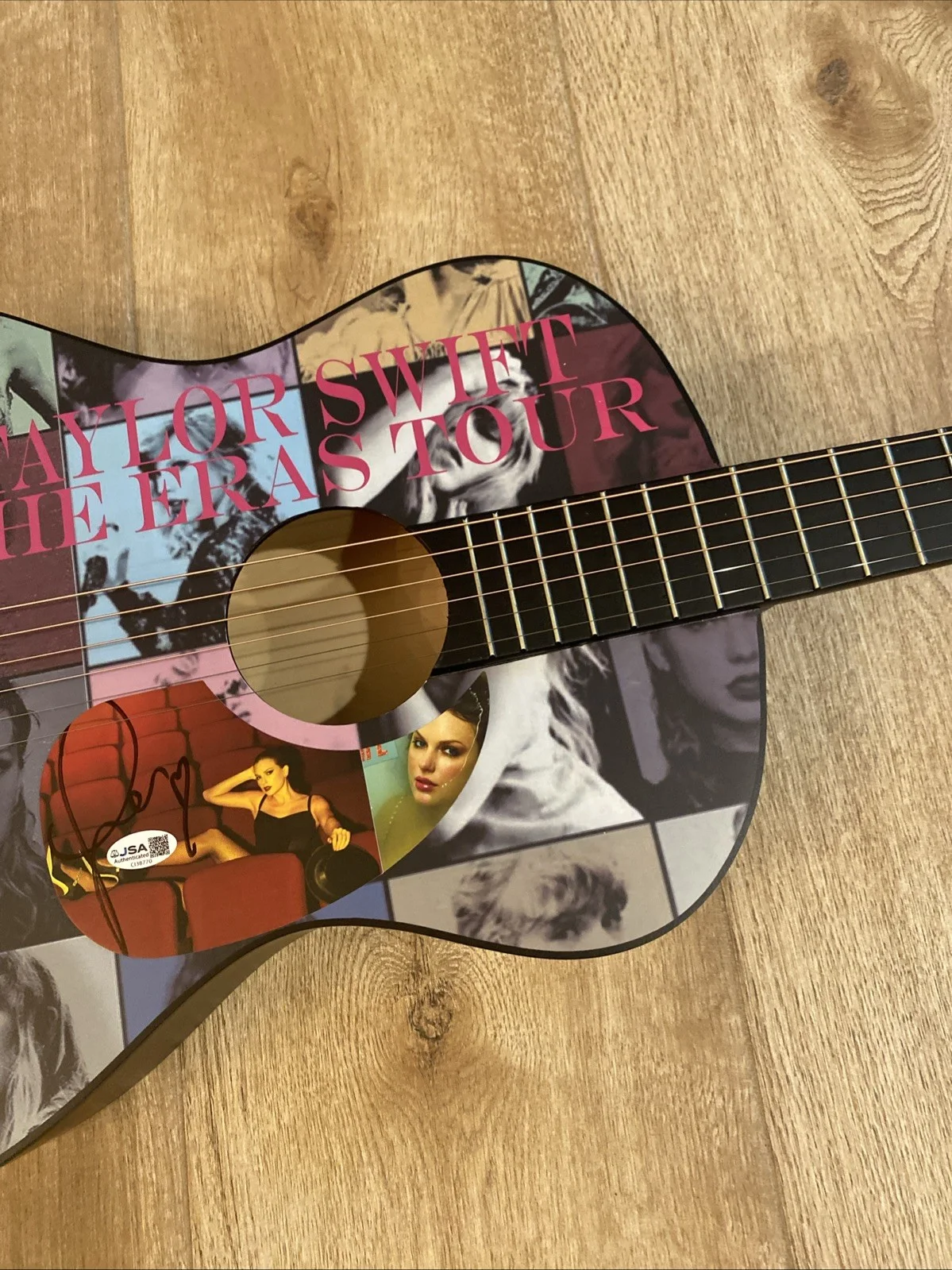 Taylor Swift Image Acoustic Guitar with Signed &❤️Draw Insert Pickguard! JSA COA, image 5