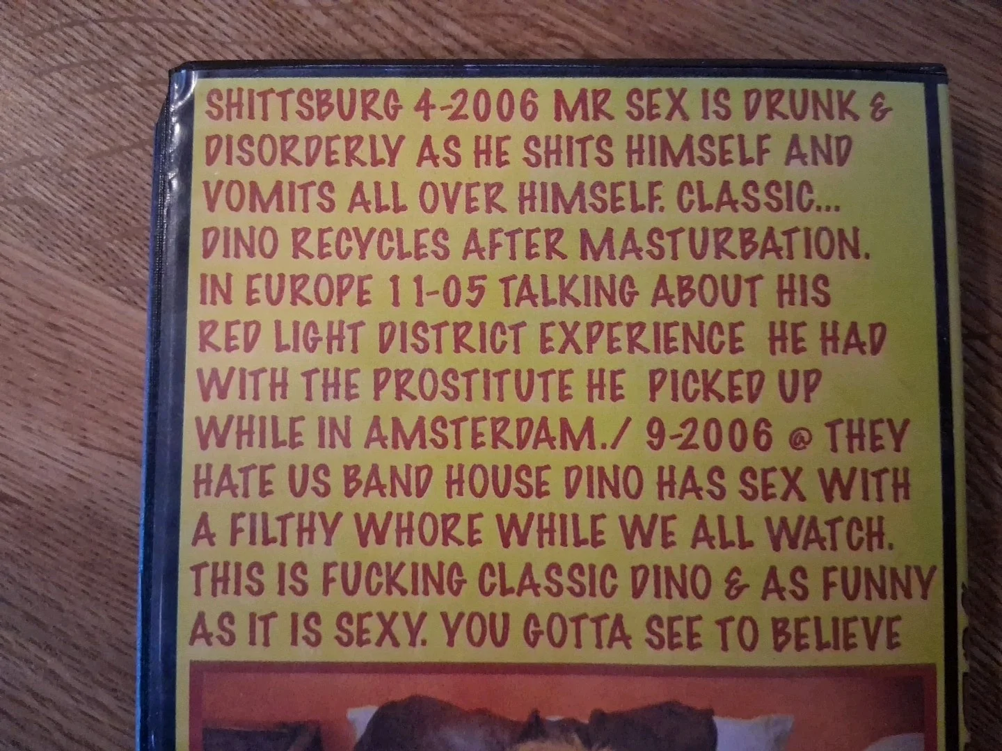 DINO SEX FER CHRIIST SAKES DVD/DVR RARE SIGNED GG ALLIN MURDER JENKINS PUNK, изображение 5