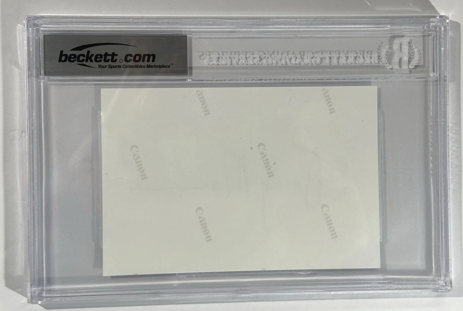 Randy Meisner Eagles signed Index Card Cut Slabbed beckett coa, image 4