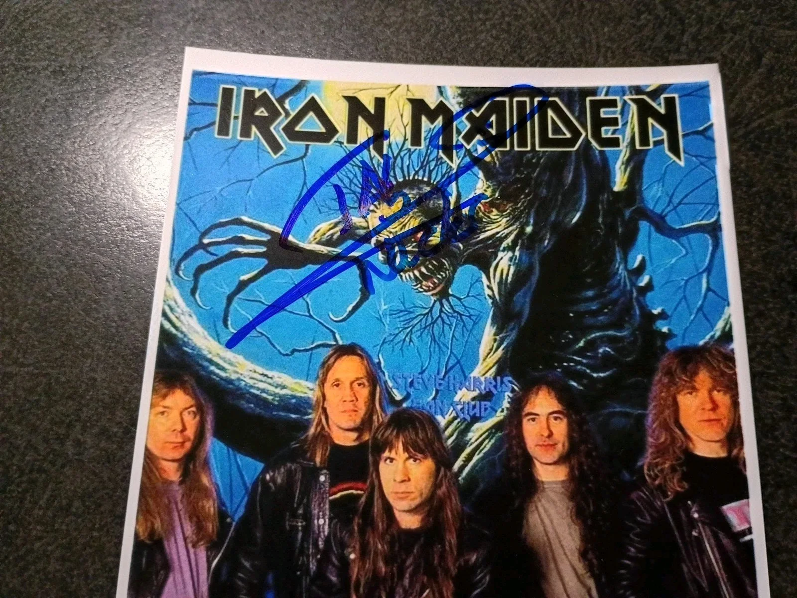 NICKO MCBRAIN Authentic Hand Signed Autograph 4X6 Photo _HOF DRUMMER IRON MAIDEN, image 3