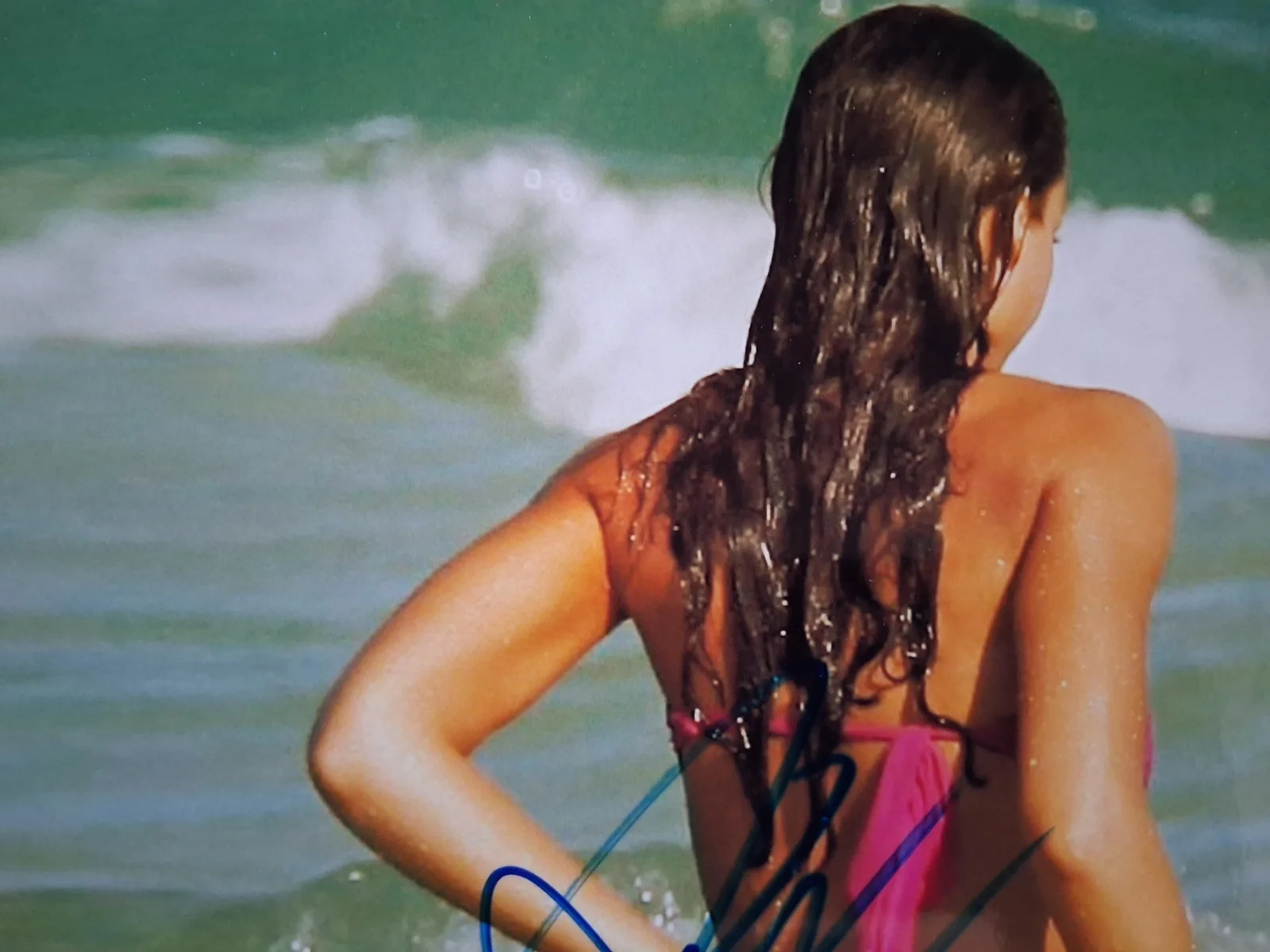 Jessica Alba — Jessica Alba meeting the waves signed photo 7 7/8x9 7/8 Into the Blue, Sin City, изображение 3