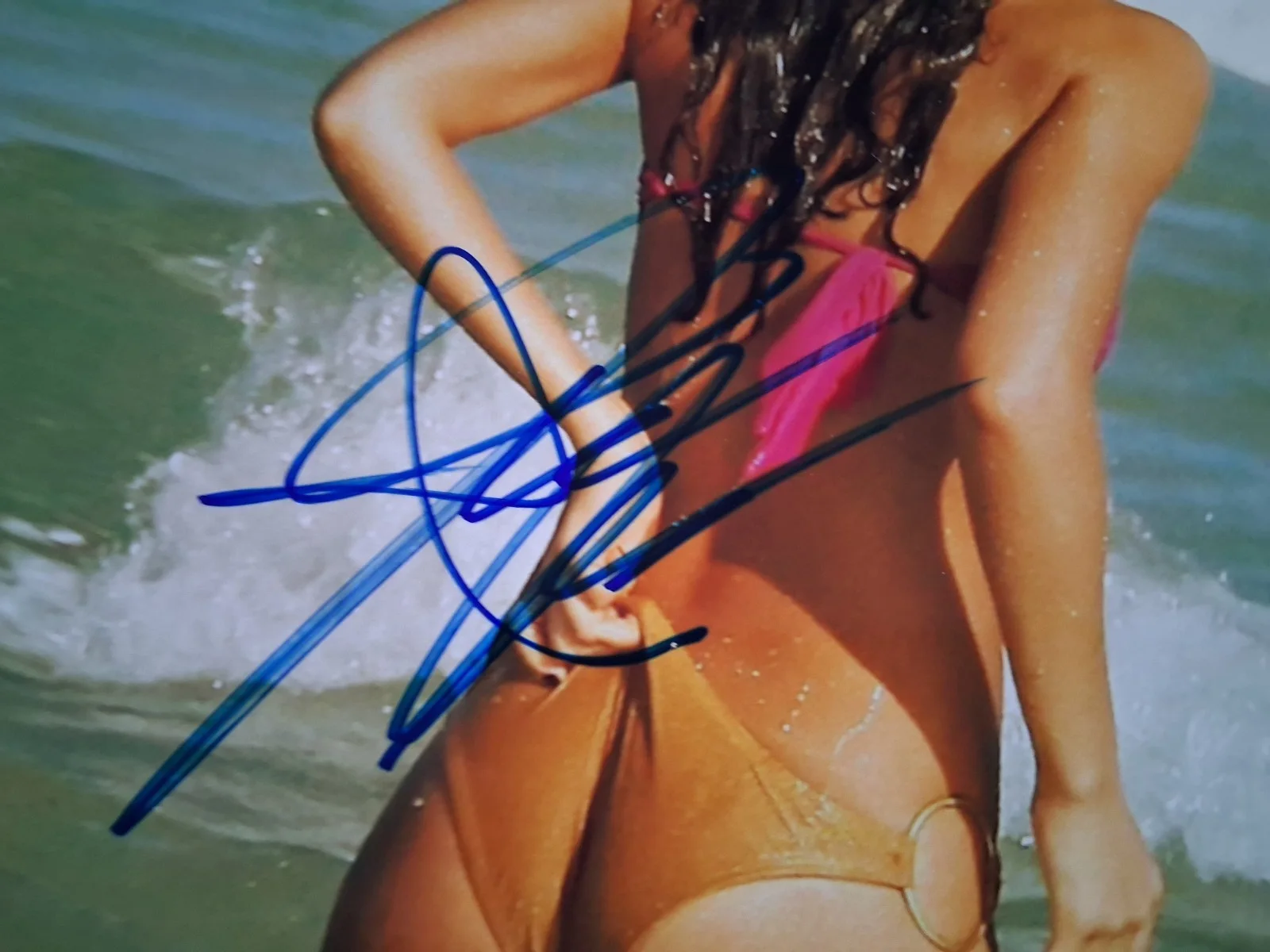 Jessica Alba — Jessica Alba meeting the waves signed photo 7 7/8x9 7/8 Into the Blue, Sin City, изображение 4