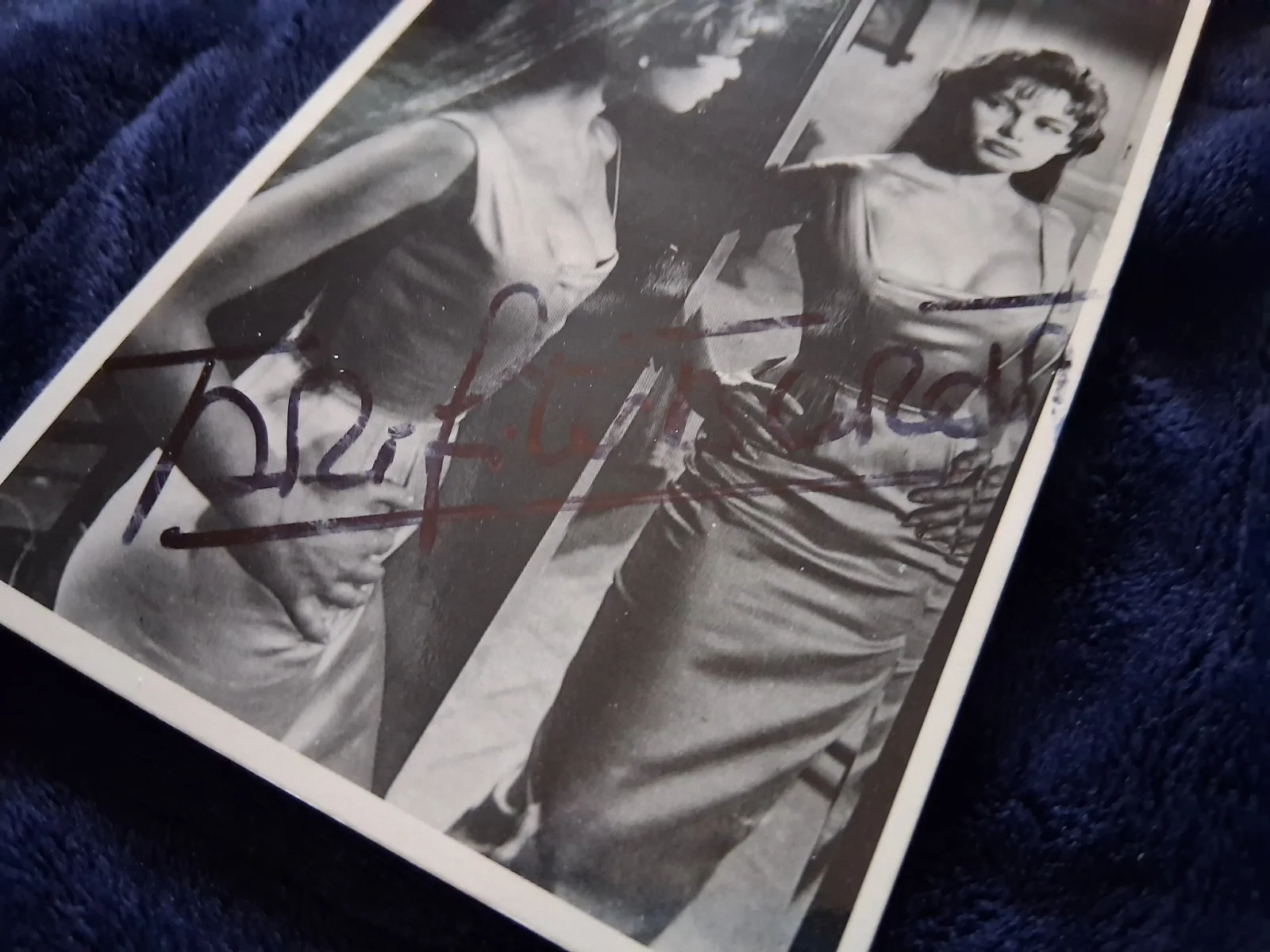 Brigitte Bardot — Brigitte Bardot signed postcard 4"x6" image The Light Across the Street, 1956, изображение 3