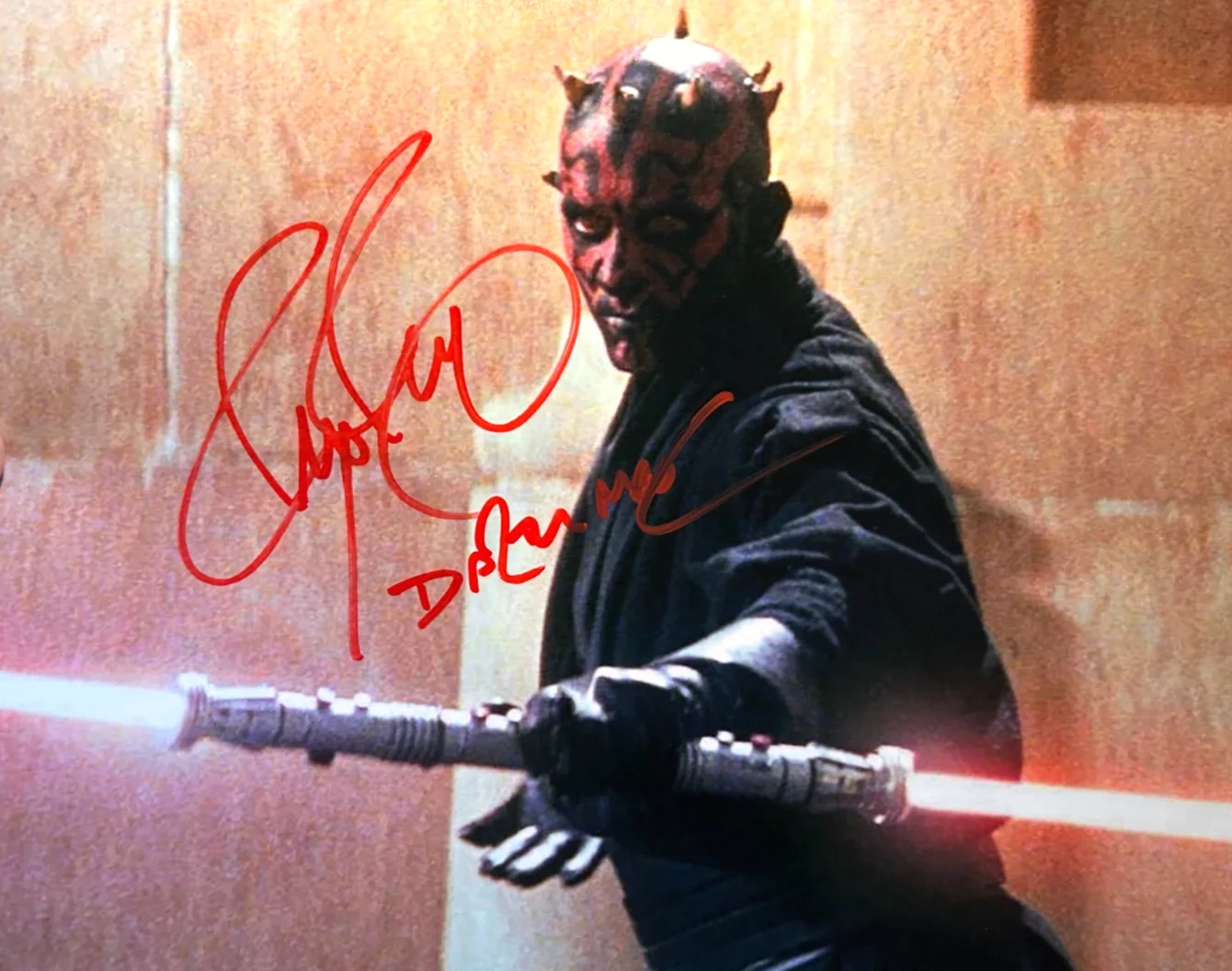 Ray Park — RAY PARK Signed (STAR WARS: Darth Maul) 8x10" Authentic Original Autograph w/COA, image 3